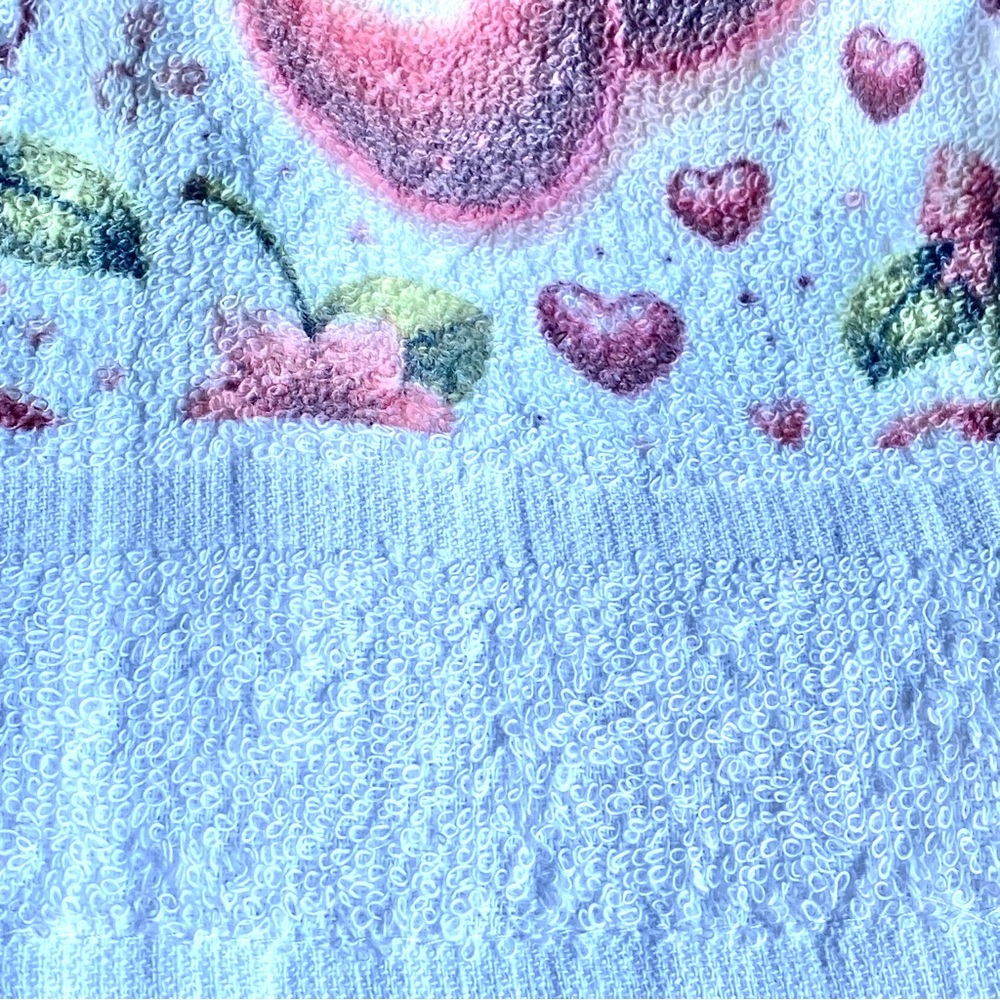 Hand crafted designer Cherry Print kitchen Towel NEW - Picture 6 of 7